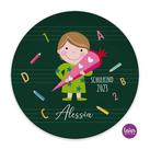 Kinderteller aus Melamin für Mädchen zum Schulanfang