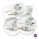 Kindergeschirr Set mit Namen personalisiert, Koala- 4 teilig 