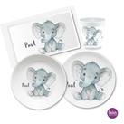 Personalisiertes Geschenk Baby zur Geburt | Geburtsteller – Taufgeschenk – Elefant | Baby Geschenke zur Geburt