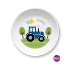 Kindergeschirr aus Melamin Traktor