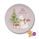 Weihnachtsteller, Nikolausteller mit Namen personalisiert - Eisbär