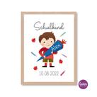 Kunstdruck Schulkind Junge