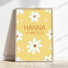 Personalisiertes Poster Retro Blumen