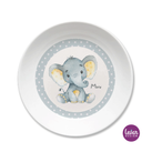 Melaminteller tief, Schale "Elefanten Baby"