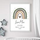 Personalisiertes Baby Poster | "Regenbogen"