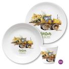 Bagger Bauarbeiter Kindergeschirr Set 