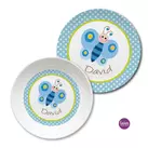 Geschenk für Mädchen - Kindergeschirr Schmetterling