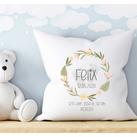 Personalisiertes Kissen | Blütenkranz 