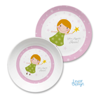 Kindergeschirr Set Fee rosa