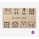 Brettchen "Hier krümelt" personalisiertes für Kinder