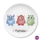 Kleine Monster - personalisierter Kinderteller 