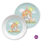 Kindergeschirr Set Bauernhof Kuh