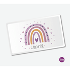 Kindergeschirr Regenbogen mit Namen personalisiert