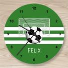Personalisierte Kinderzimmeruhr - Fußball
