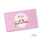 Frühstücksbrettchen Vögel rosa
