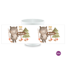 Kindertasse mit Henkel, Waldtiere, Bär