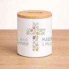 Spardose Blumenkreuz zur Kommunion 