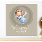 Schutzengelbild mit Namen für Babys