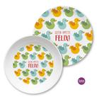 Personalisierter Kinderteller Set Enten