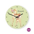 Personalisierte Wanduhr Rehe