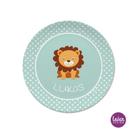 Kinderteller flach "Löwe Dots mint"