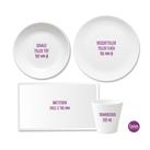 Kindergeschirr Set mit Namen personalisiert, Affe