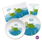 Kindergeschirr Set mit Namen personalisiert, Schildkröten