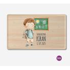 Hier krümelt - personalisiertes Brettchen für Kinder, Holzoptik