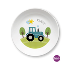 Kindergeschirr aus Melamin Traktor