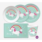 Einhorn Kindergeschirr Set 