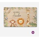 Hier krümelt - personalisiertes Brettchen für Kinder, Holzoptik