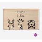 Brettchen "Hier krümelt" personalisiertes für Kinder