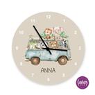 Wanduhr für Kinder Safaritiere