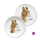 Kindergeschirr Set mit Namen personalisiert, Pony