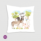 Babykissen Bauernhof Kuh Esel