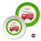 Kinder Geschirr Set mit Namen ❤ Feuerwehr 
