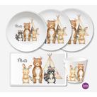 Kindergeschirr Set Waldtiere