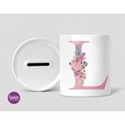 Spardose Buchstabe mit Namen personalisiert