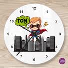 Hero - Superheld - Kinderzimmer Uhr 