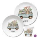 Kindergeschirr Set Safari Tiere