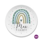 Personalisierter Kinderteller Regenbogen 