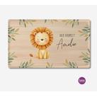 Hier krümelt - personalisiertes Brettchen für Kinder, Holzoptik