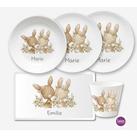 Hasen Kindergeschirr Set personalisiert