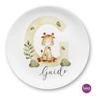 Buchstabe - personalisierter Kinderteller 