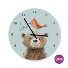 Personalisierte Kinderzimmeruhr -  Giraffe Zootiere