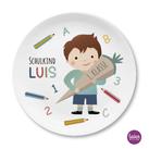 Kinderteller Schulkind personalisiert