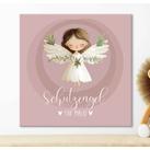 Schutzengelbild mit Namen für Babys