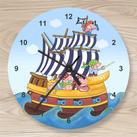 Kinderzimmer Uhr Piratenschiff
