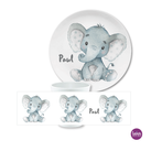 Kindergeschirrset Babyelefant