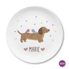 Dachshund - personalisierter Kinderteller 